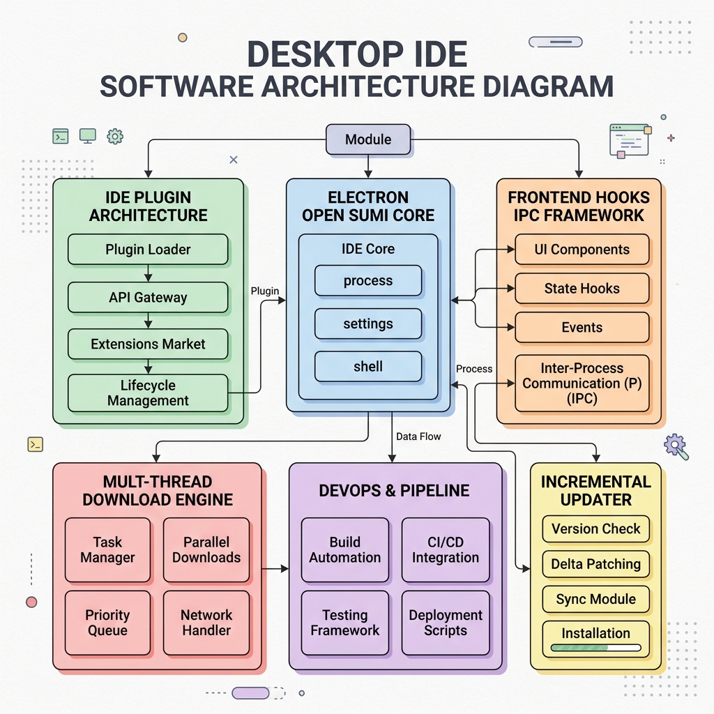 Magic Code IDE 框架编排架构图